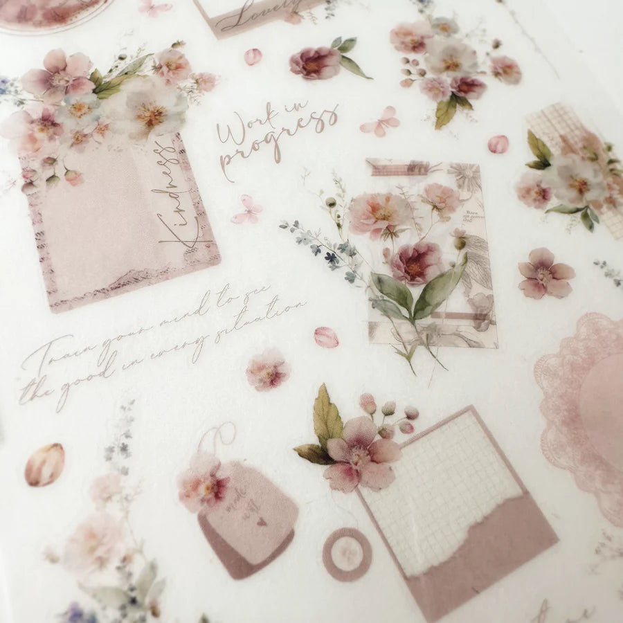 Journal Pages Print-On Stickers - Serene Floral