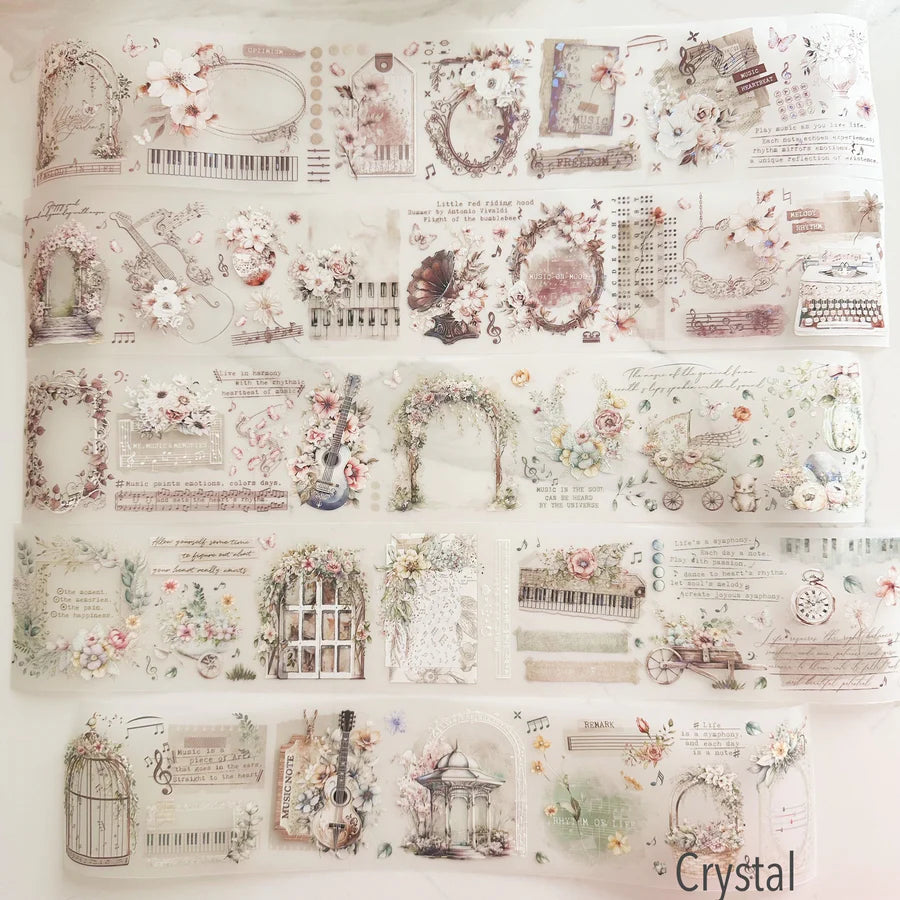 Journal Pages Shell Crystal Pet Tape - Rhythm of Life