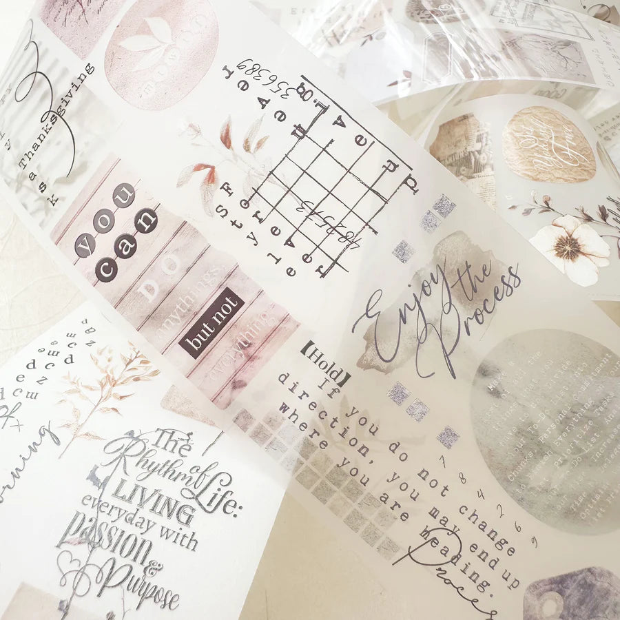 Journal Pages To Be Continuous Die-Cut Washi Tape & PET Tape