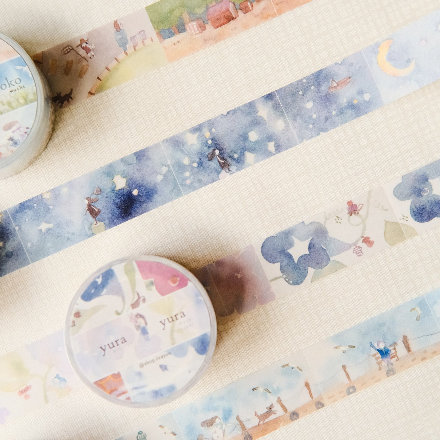 Teayou Kiritori Pre-cut Washi Tape - Scenery