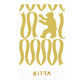 KITTA Clear Portable Washi Tape, Parts - Gold Foil