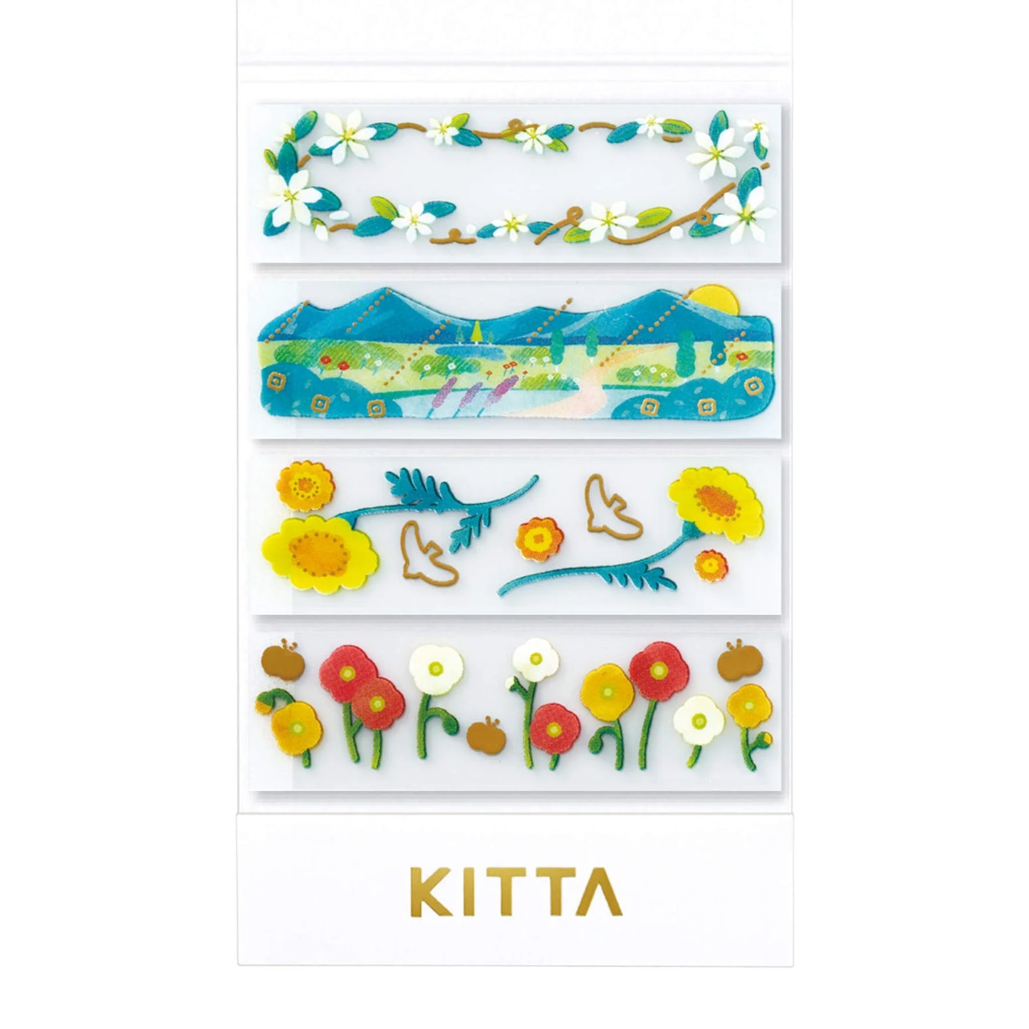 Kitta Portable Silver Foil Washi Tape, Lace