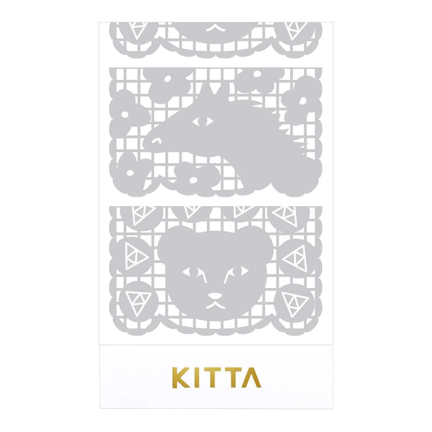 KITTA Portable Silver Foil Washi Tape, Lace