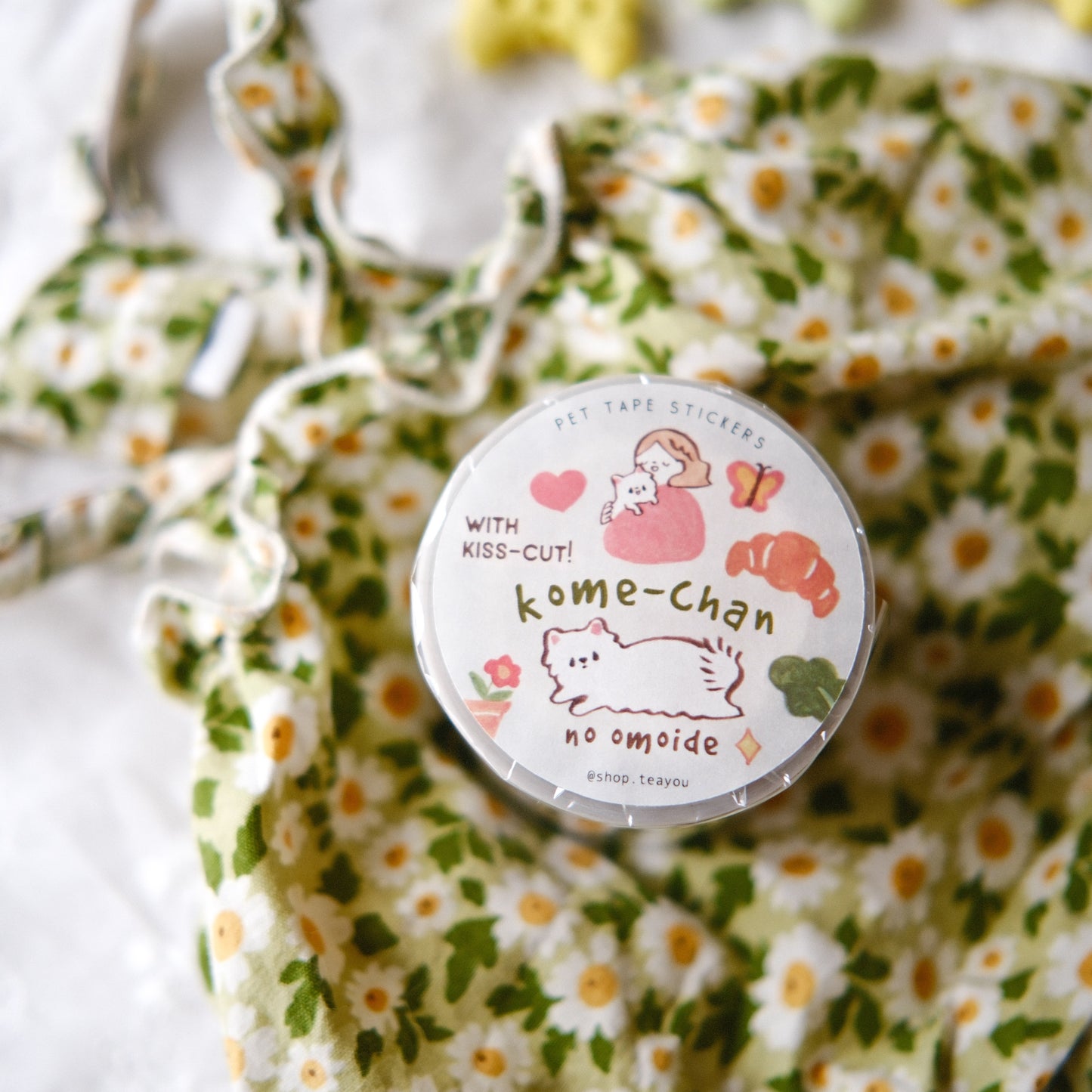 Teayou Kiss-cut PET Tape - Kome-Chan