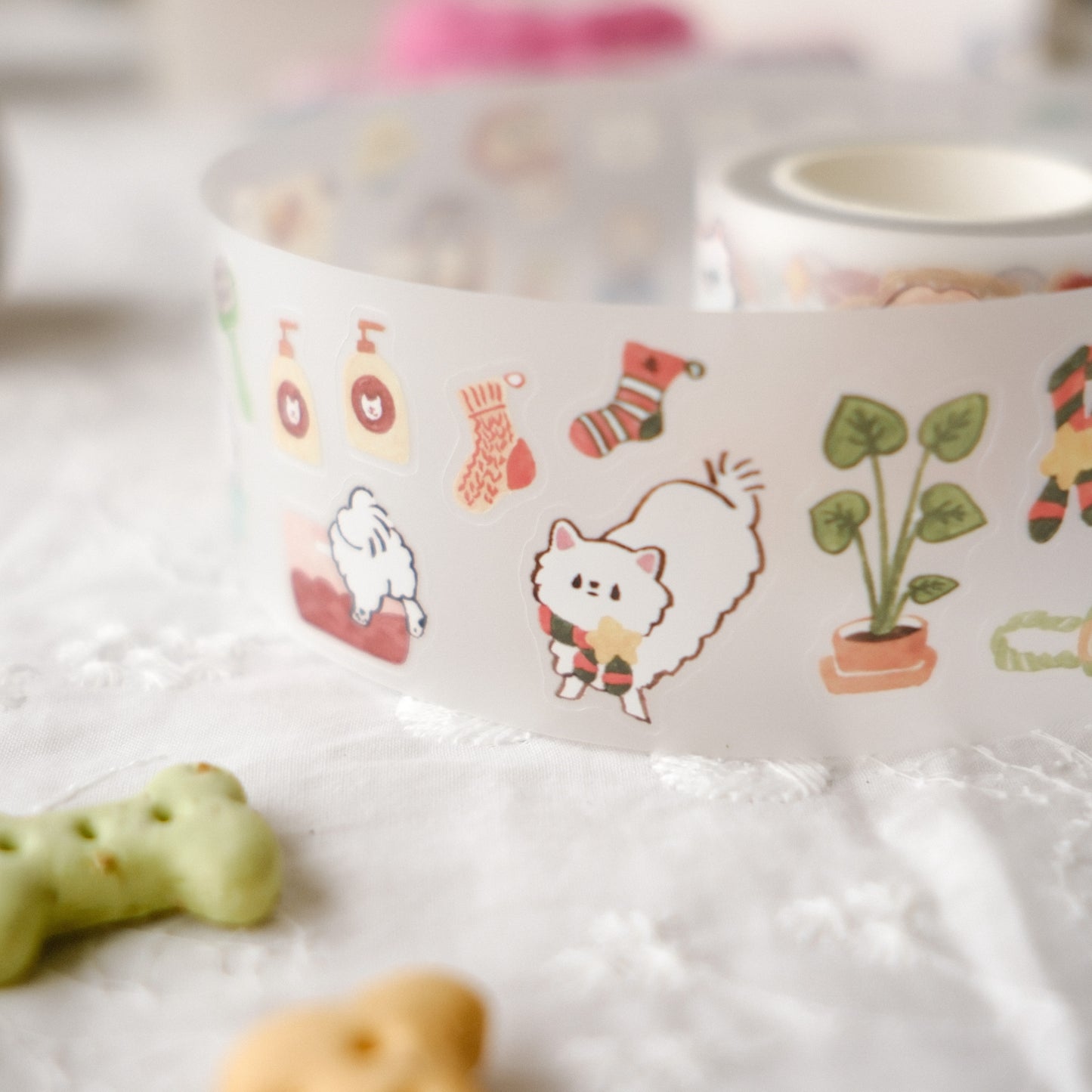Teayou Kiss-cut PET Tape - Kome-Chan