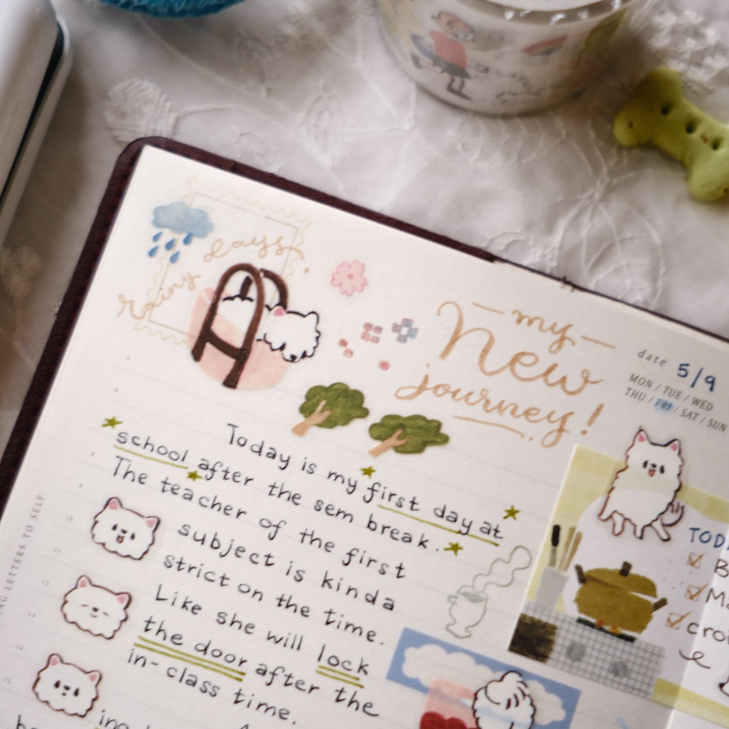 Teayou Kiss-cut PET Tape - Kome-Chan