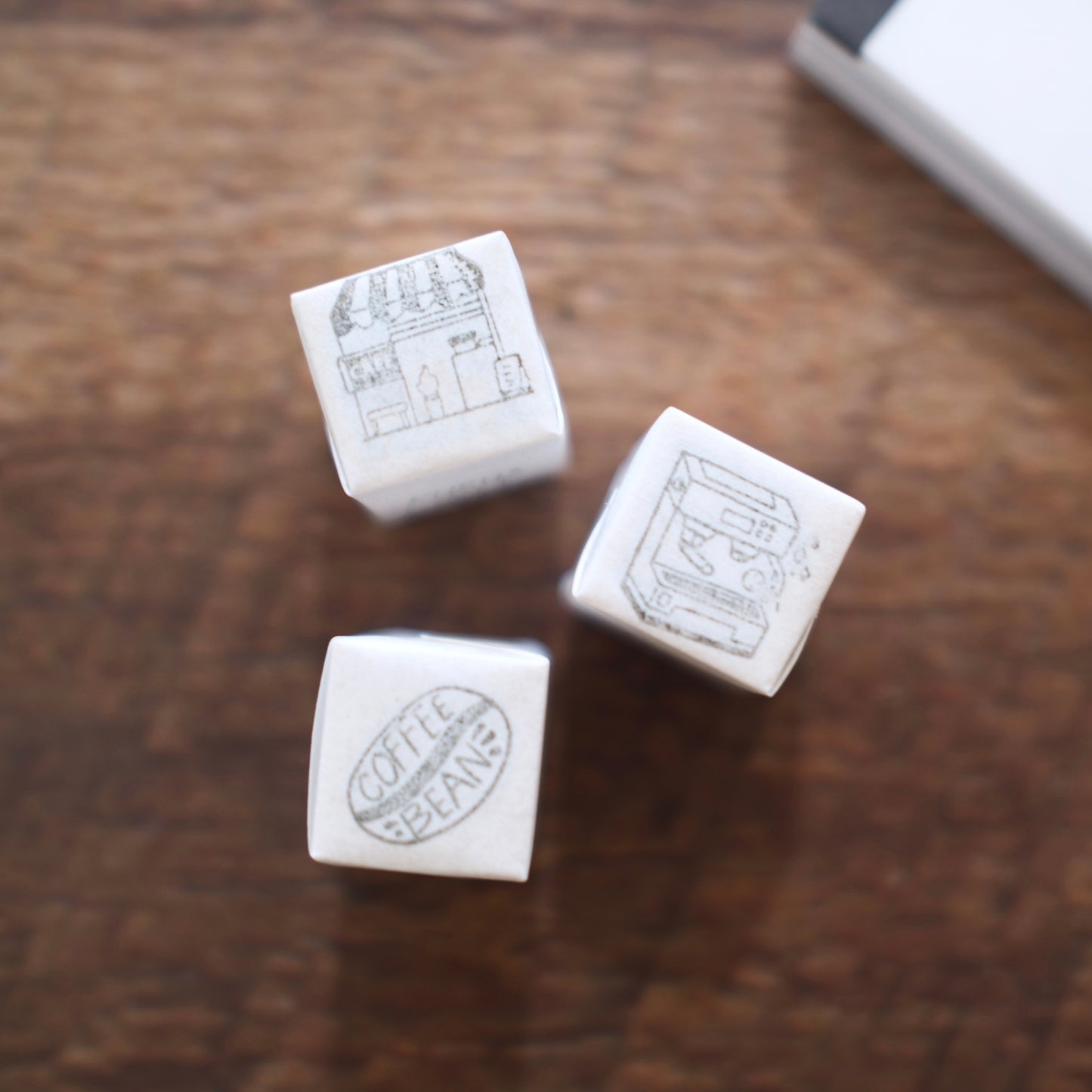 kurukynki Day To Day Cafe Series mini rubber stamps - 12 designs