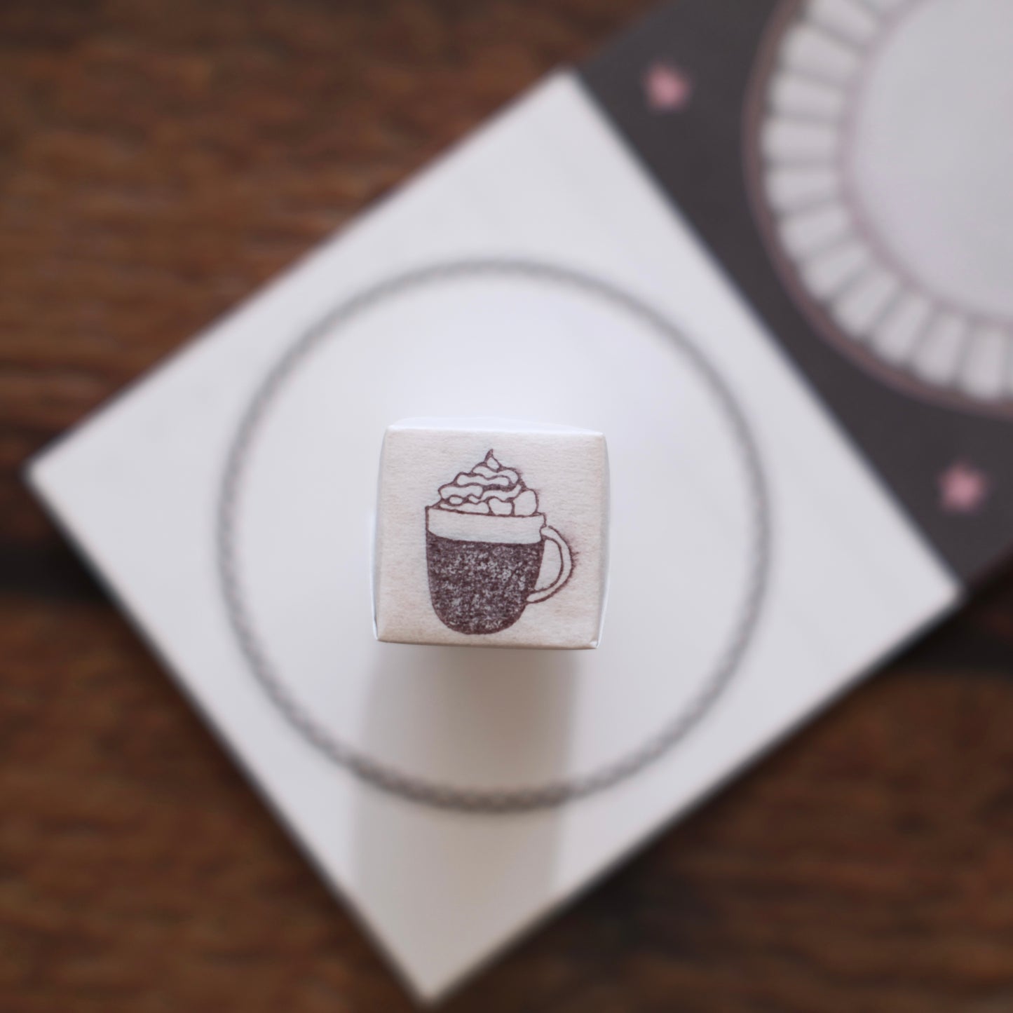 kurukynki Day To Day Cafe Series mini rubber stamps - 12 designs