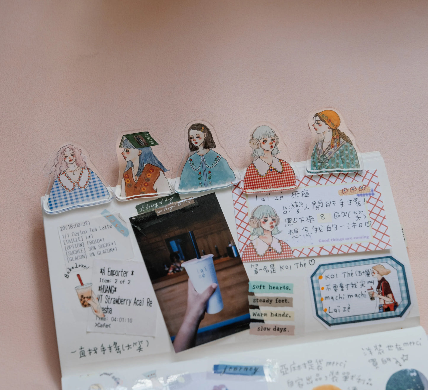 La Dolce Vita Acrylic Clips - Sweet Slow Journey, 6 designs