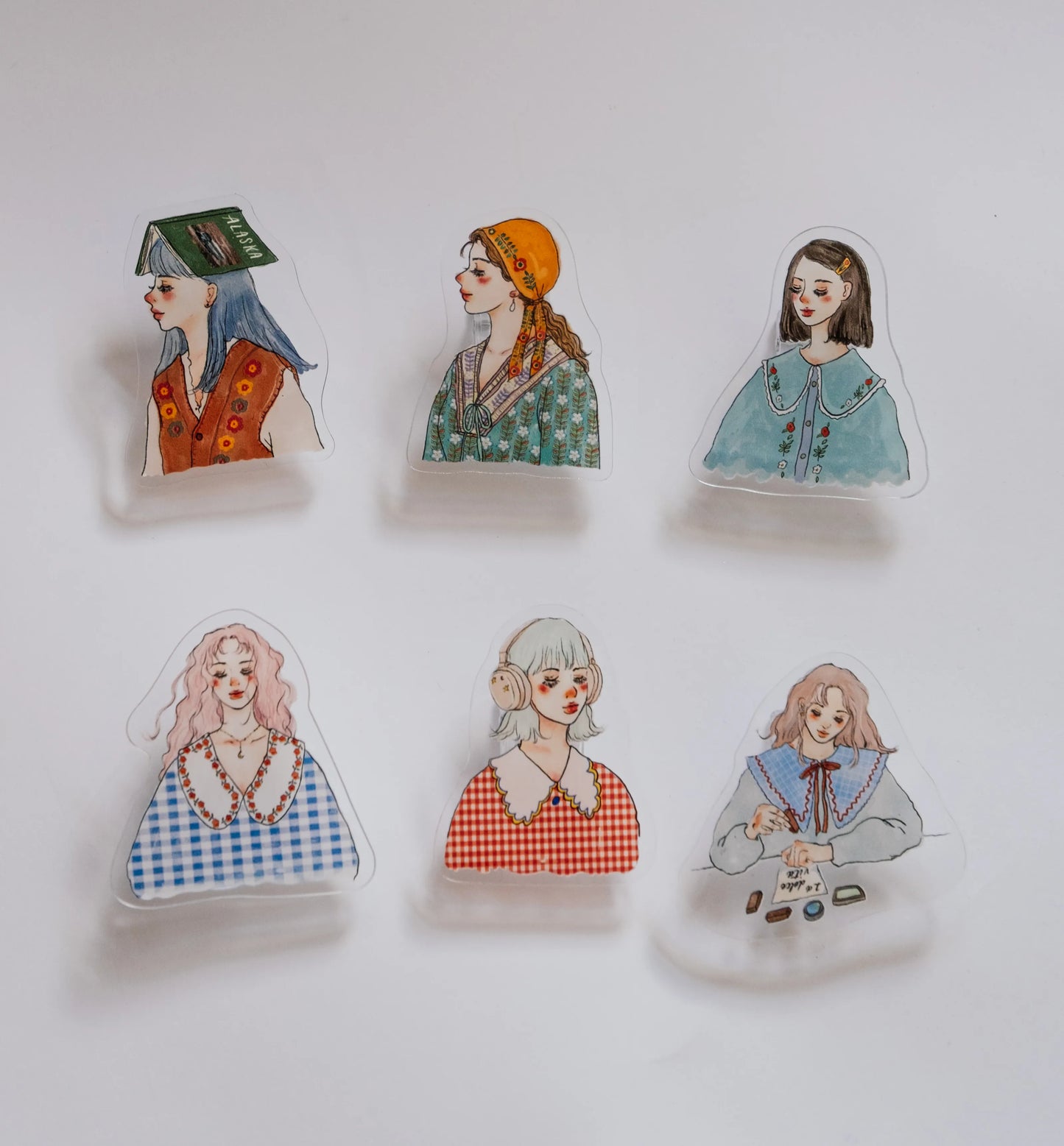 La Dolce Vita Acrylic Clips - Sweet Slow Journey, 6 designs