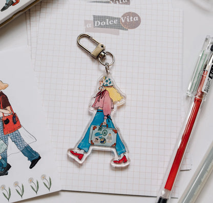 La Dolce Vita Acrylic Key Chain Collection - Let's Walk Forward Happily, Together, 6 designs