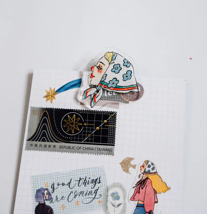 La Dolce Vita Acrylic Clip - Let's Walk Forward Happily, Together