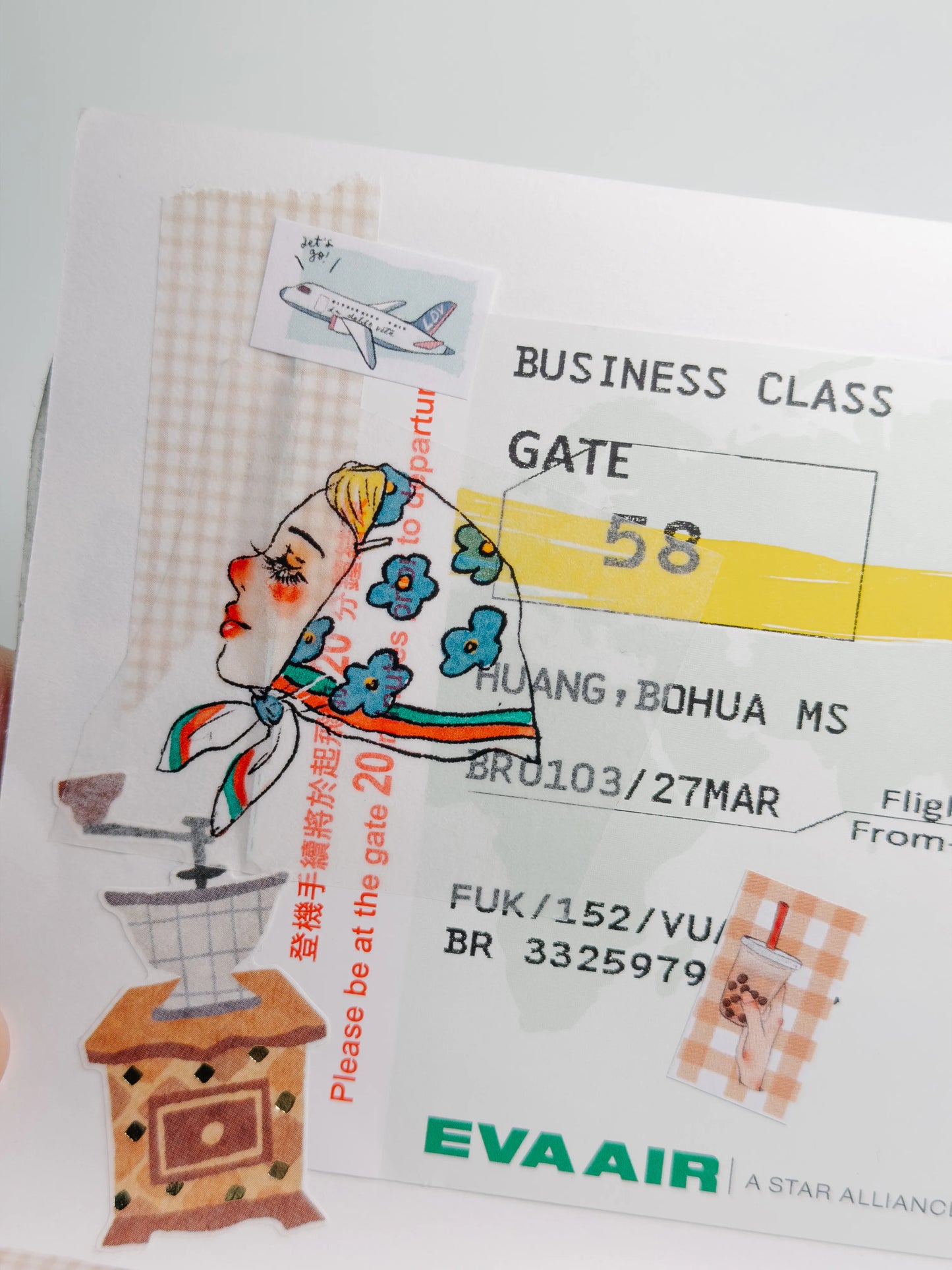 La Dolce Vita Label Sticker Roll - Let's Travel