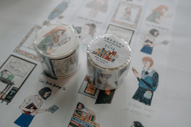 La Dolce Vita Life in a Bookstore Washi Tape