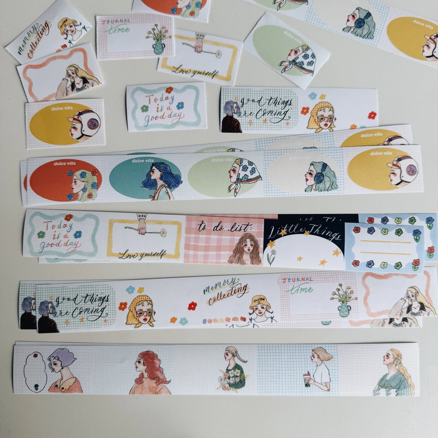 La Dolce Vita Memo Sticker - A Beautiful Day, 40 pieces