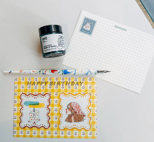 La Dolce Vita Post Card - Happy Birthday