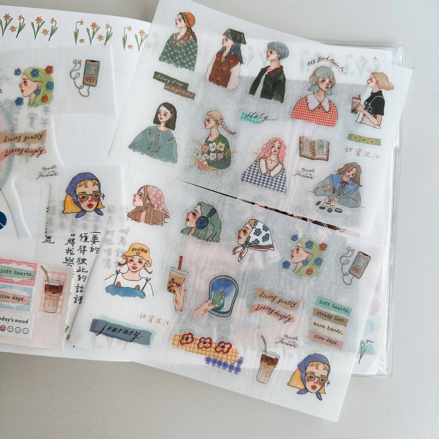 La Dolce Vita Print-On Stickers - Sweet Slow Journey