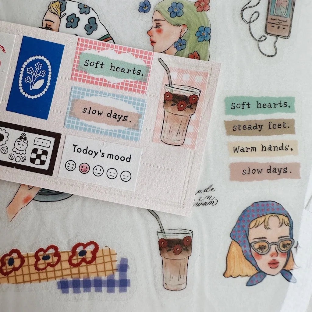 La Dolce Vita Print-On Stickers - Sweet Slow Journey