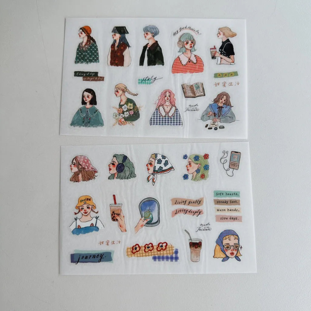 La Dolce Vita Print-On Stickers - Sweet Slow Journey