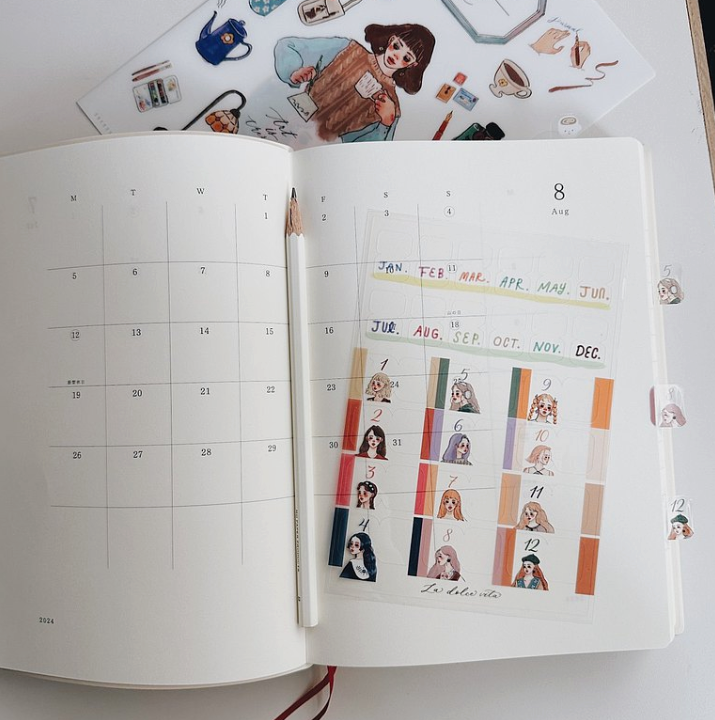 La Dolce Vita Print-On Stickers - Journaling, 2 sheets/packet – Pinky  Elephant