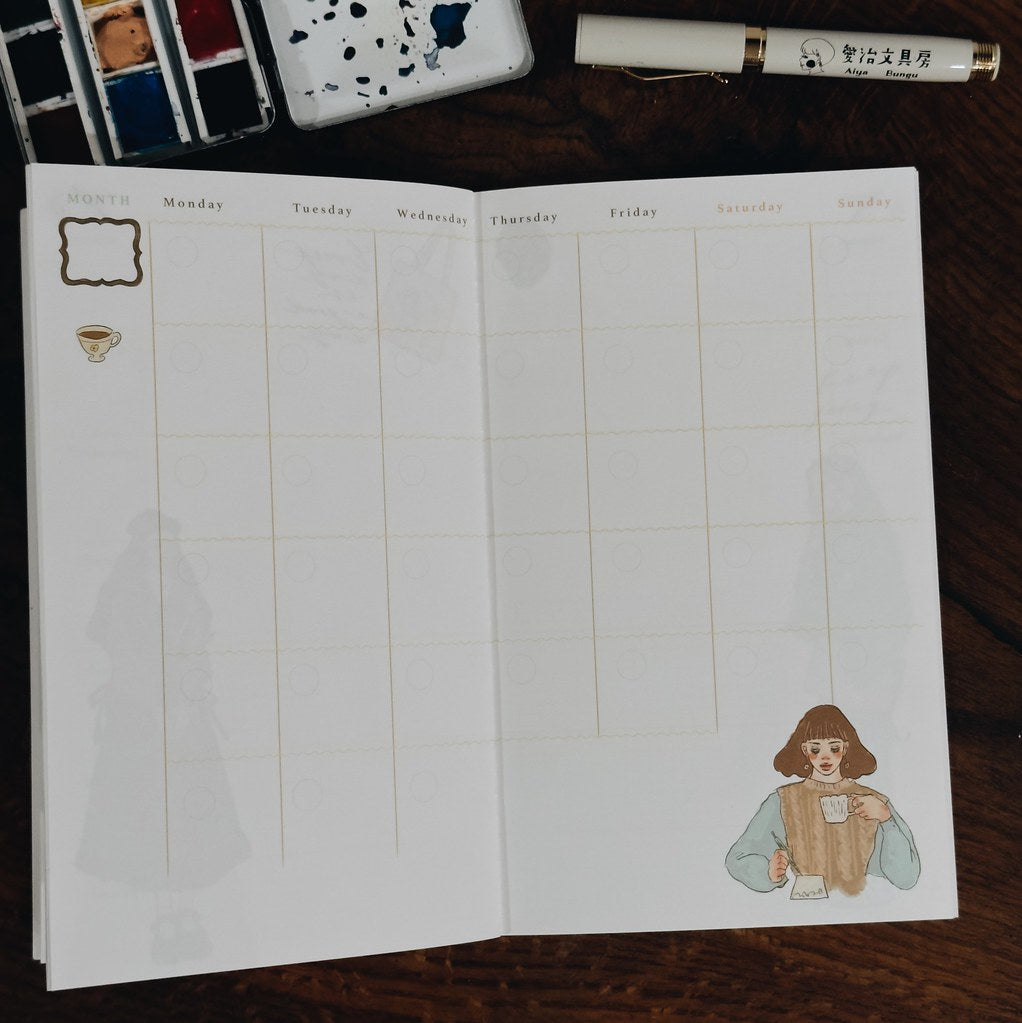 La Dolce Vita Undated Four Month Weekly Planner - Music Girl