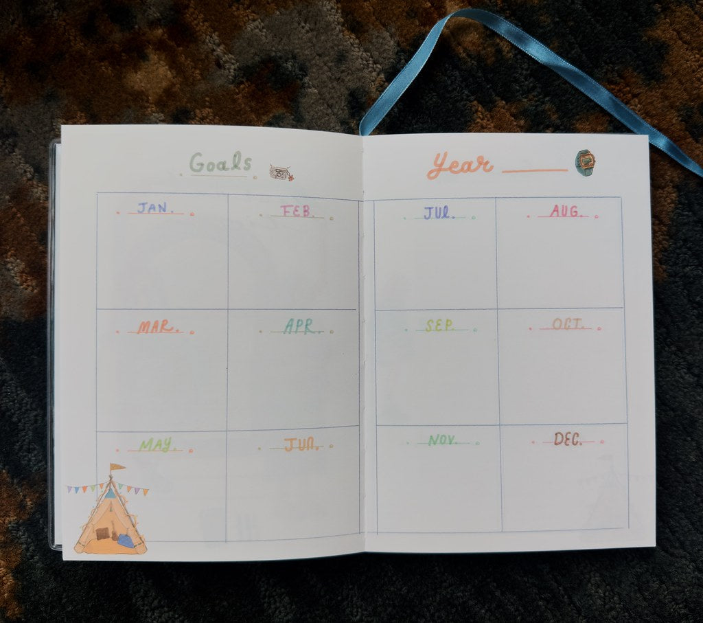 La Dolce Vita Undated Yearly Planner - Camping Life