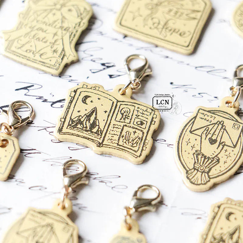 LCN Design Studio Brass Charm - Journal