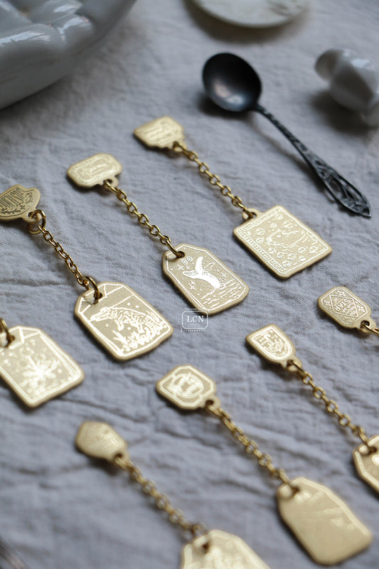 LCN Design Studio Brass Tea Bag Charm Blind Box