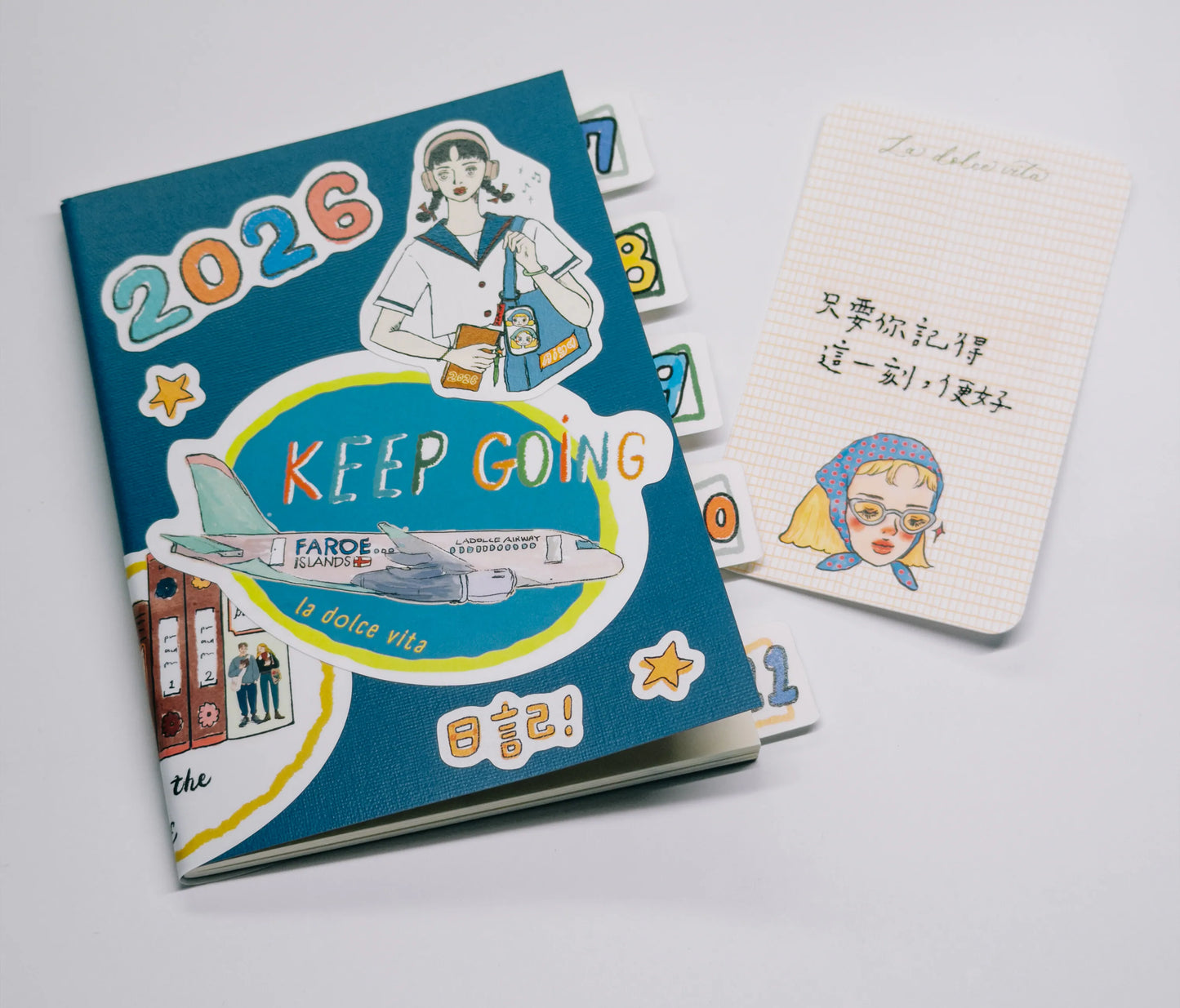 La Dolce Vita Aiya Bungu Paper Tab Index Sticker