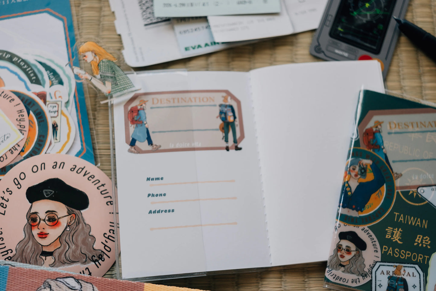 La Dolce Vita Clear PVC Passport Cover - Transparent/No Pattern