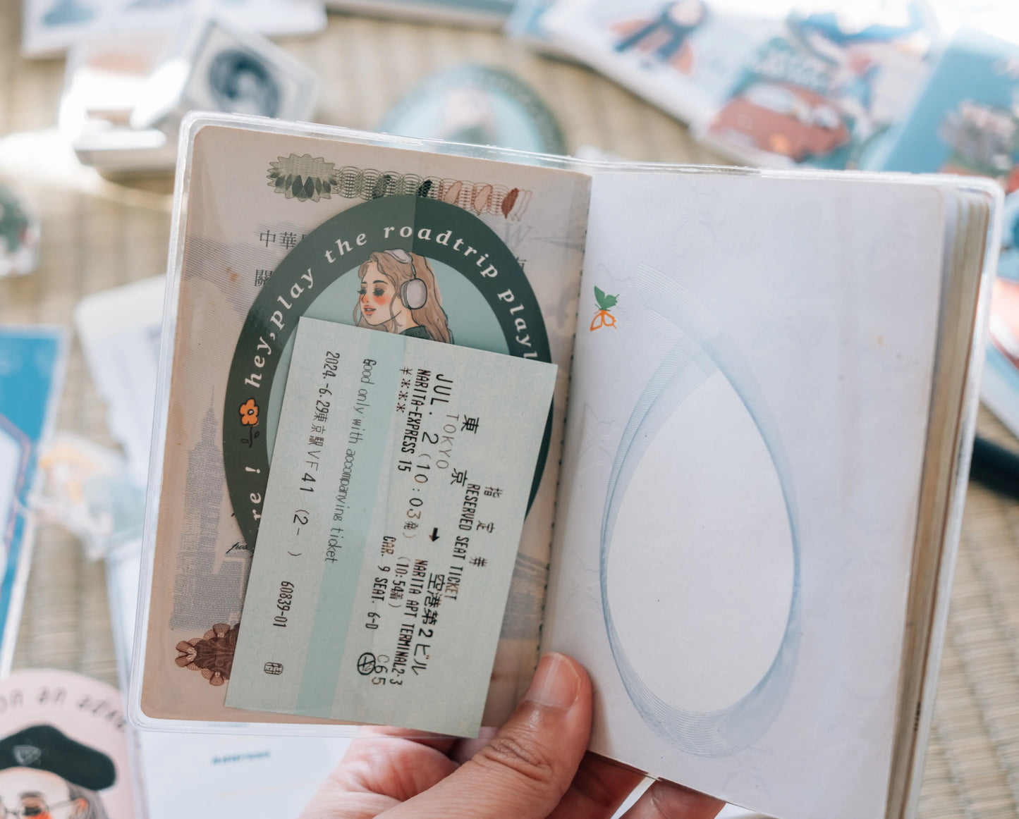 La Dolce Vita Clear PVC Passport Cover - Transparent/No Pattern