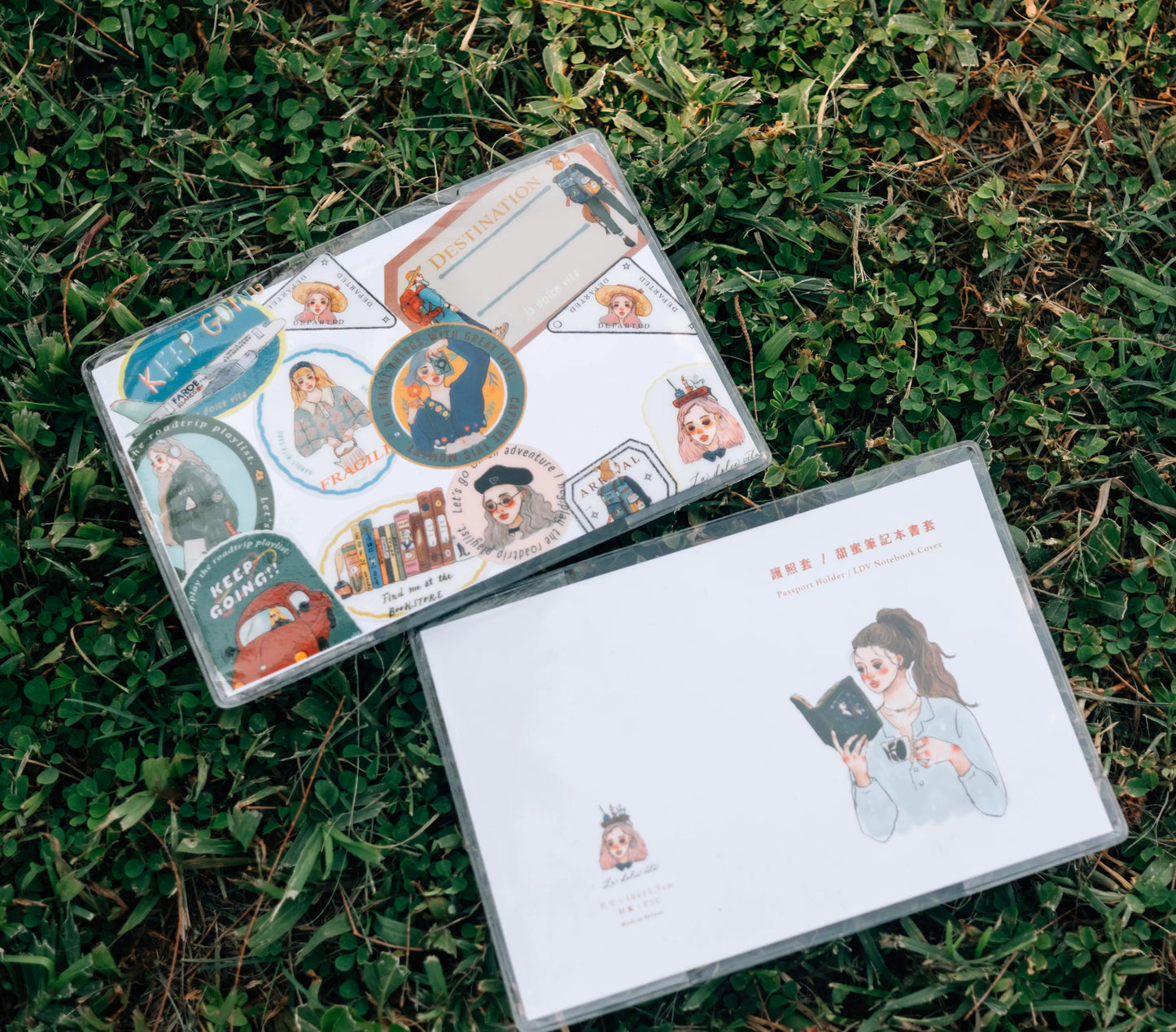 La Dolce Vita Clear PVC Passport Cover - Transparent/No Pattern