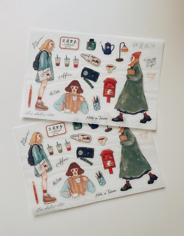 La Dolce Vita Print-On Stickers - Stationery Girl