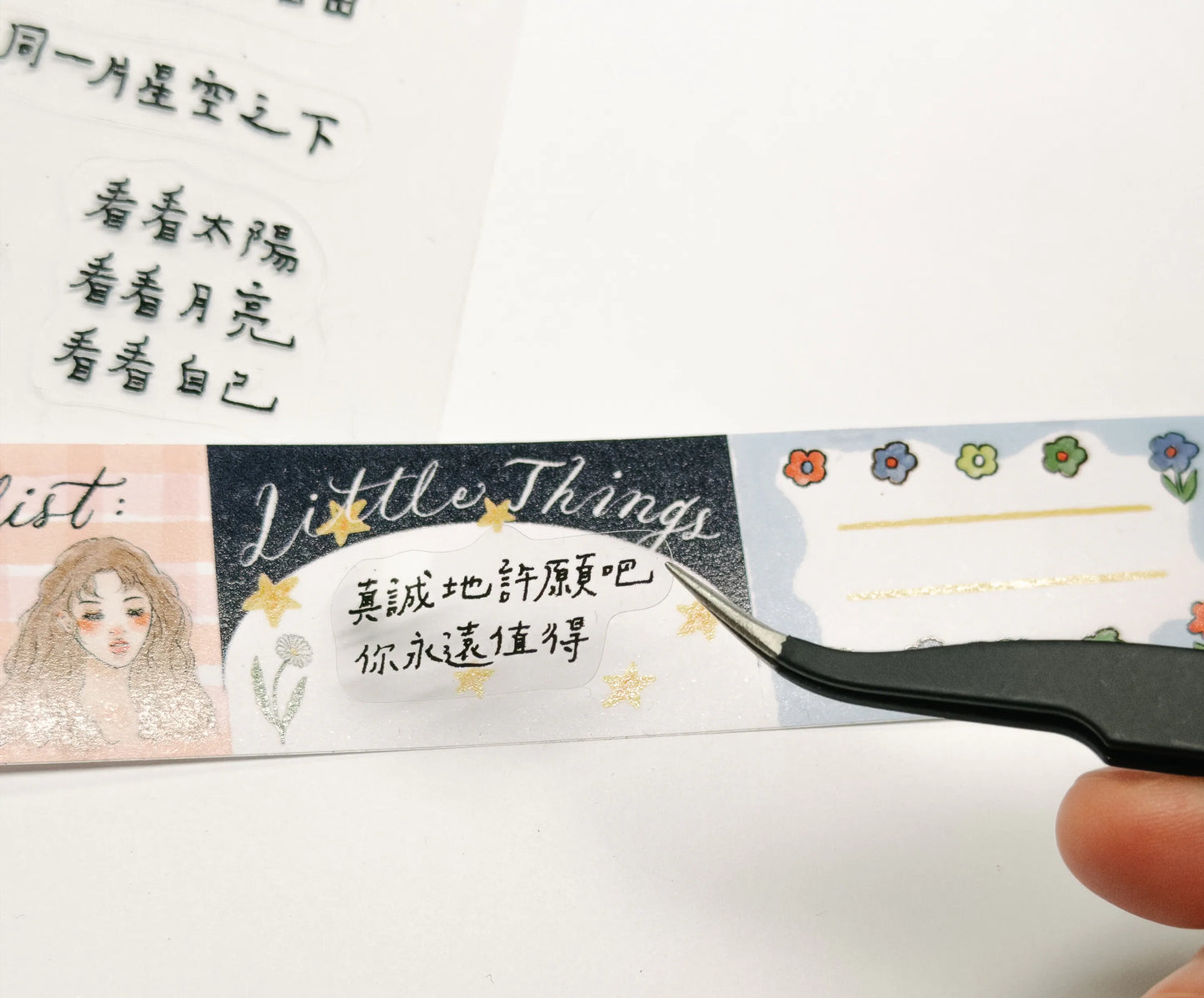 La Dolce Vita Green Island Transparent Die-cut Sticker Set - World's Gift (in Chinese)