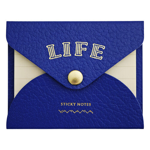 LIFE Sticky Notes with Faux Leather Cover