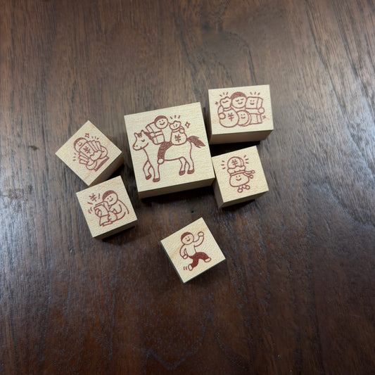 Littlelu Rubber Stamp - 2026 Spring - Excited and Rich Soon!