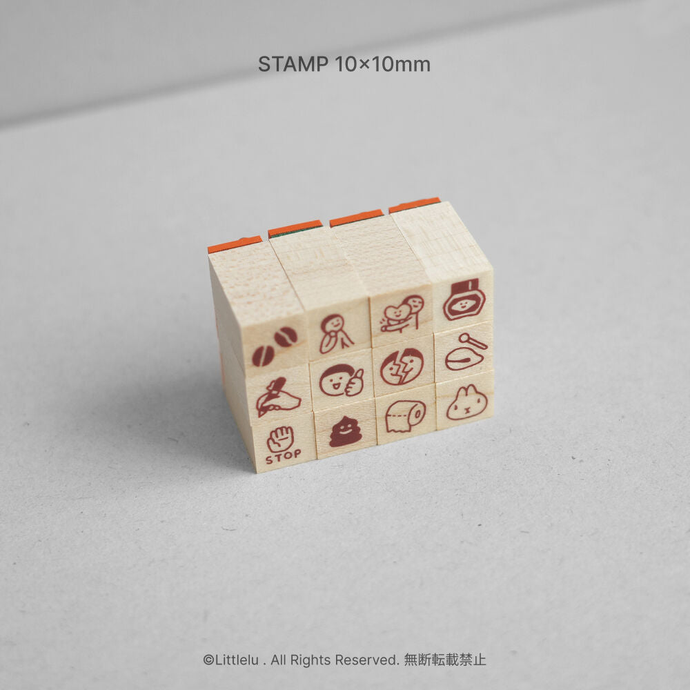 Littlelu Mini Rubber Stamps (1x1cm)_New