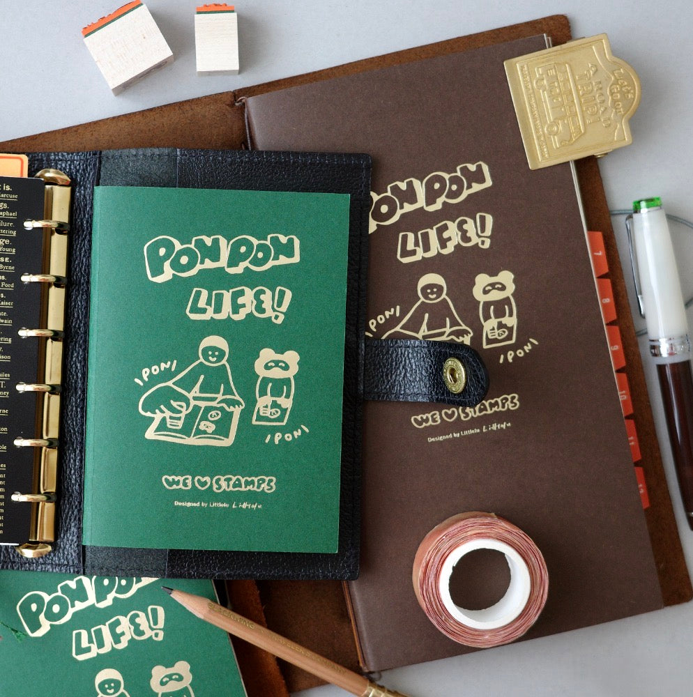 Littlelu Pon Pon Life Slim Notebook, 2 sizes, Pen Show Exclusive