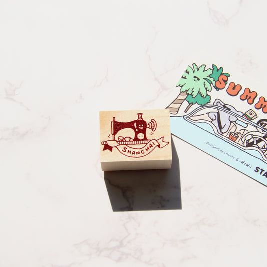 Littlelu Lifestyle Rubber Stamps - Sewing Machine (Shanghai Limited)