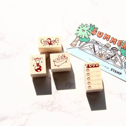 Littlelu Rubber Stamp - Summer Release - Bigger Ones