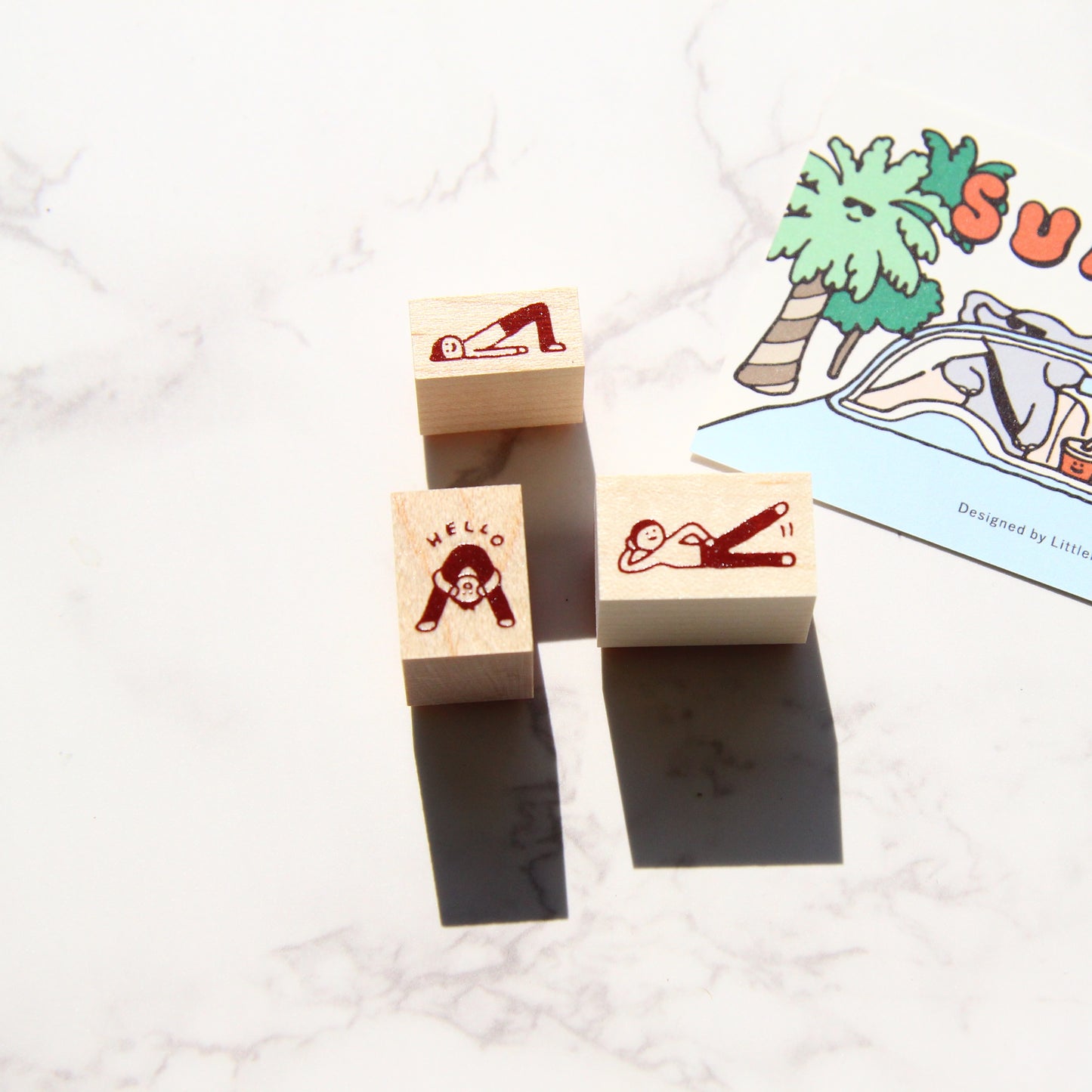 Littlelu Rubber Stamp - Summer Release - Lifestyles