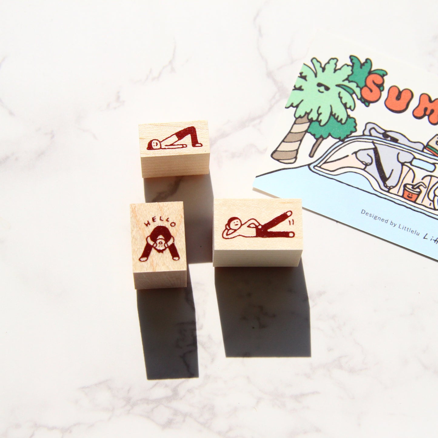 Littlelu Rubber Stamp - Summer Release - Lifestyles