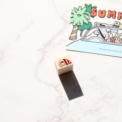 Littlelu Mini Rubber Stamp - Summer Release - 1x1.5cm