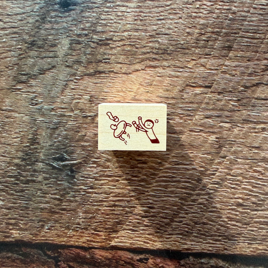 Littlelu Rubber Stamp - Flip the Table
