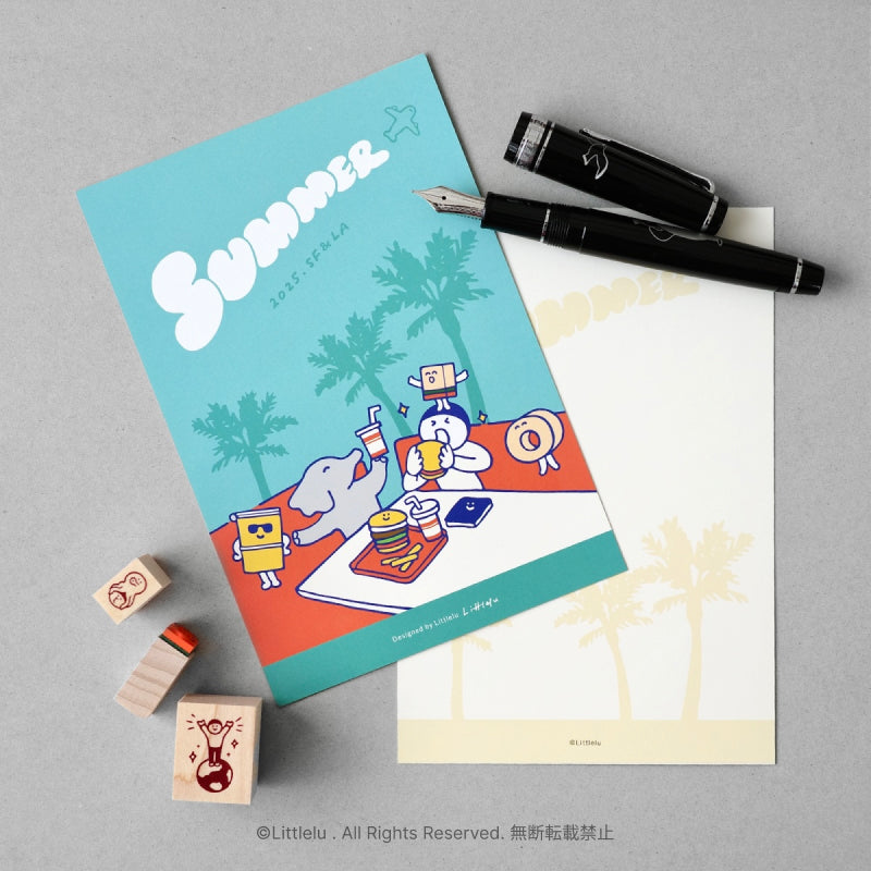 Littlelu Summer Post Cards, 2 pcs