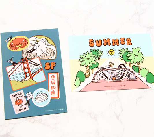 Littlelu SF Pen Show Summer Post Card Set