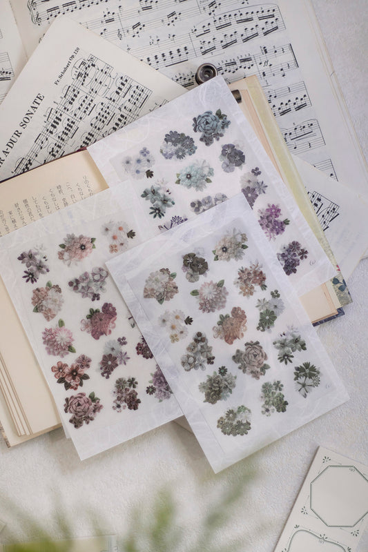 Loidesign Print-On Sticker Set - Cloth Flowers