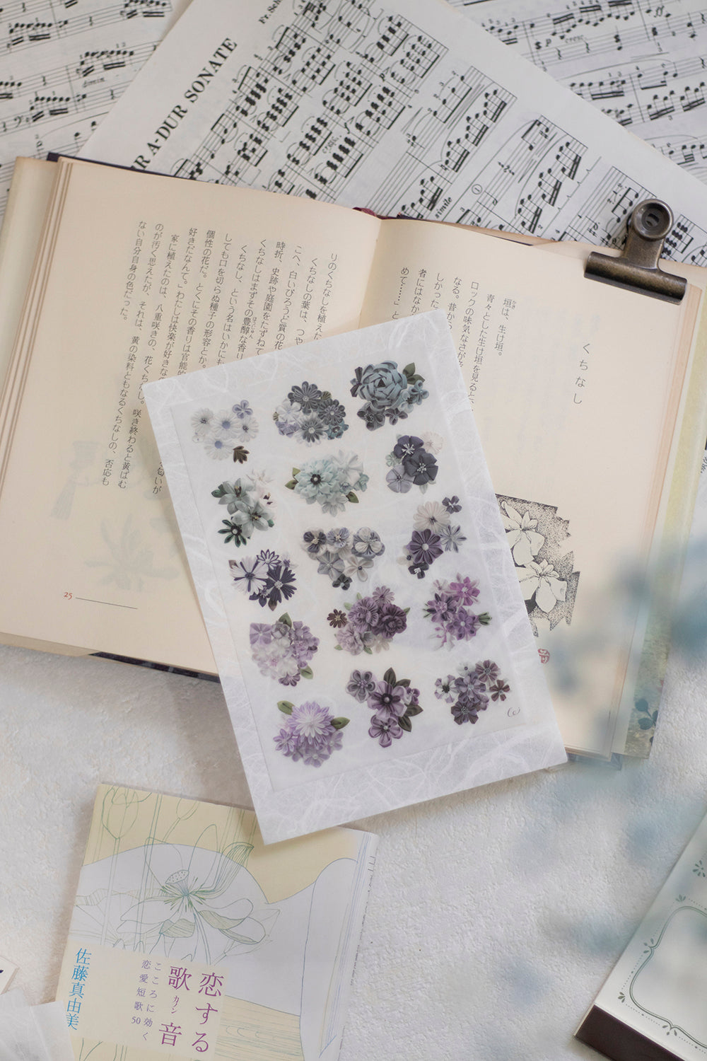 Loidesign Print-On Sticker Set - Cloth Flowers