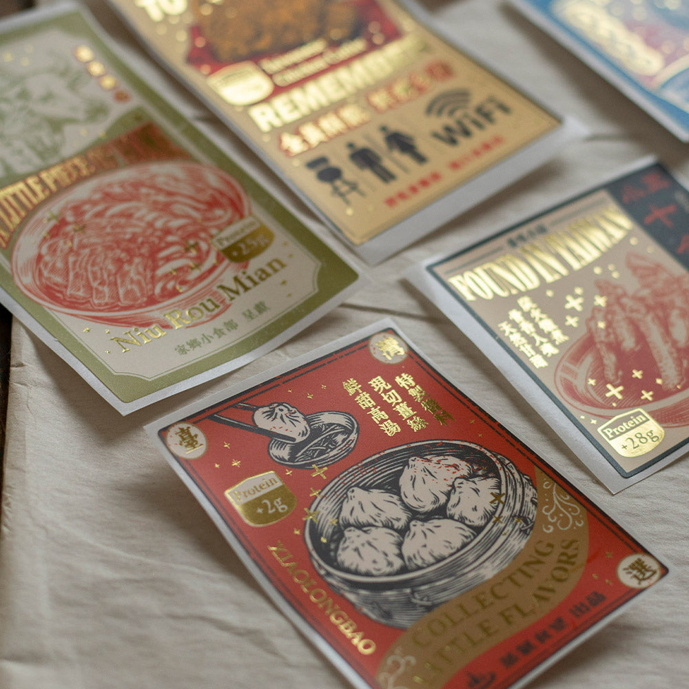 Loidesign Gold Foil Sticker Packet - Meibutsu Selection Vol. 1