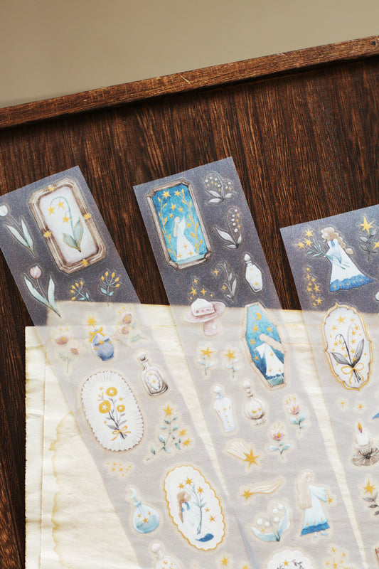 Loidesign Gilded Kiss-Cut PET Tape w/ Special Effect - Forest Witch Gathering Light